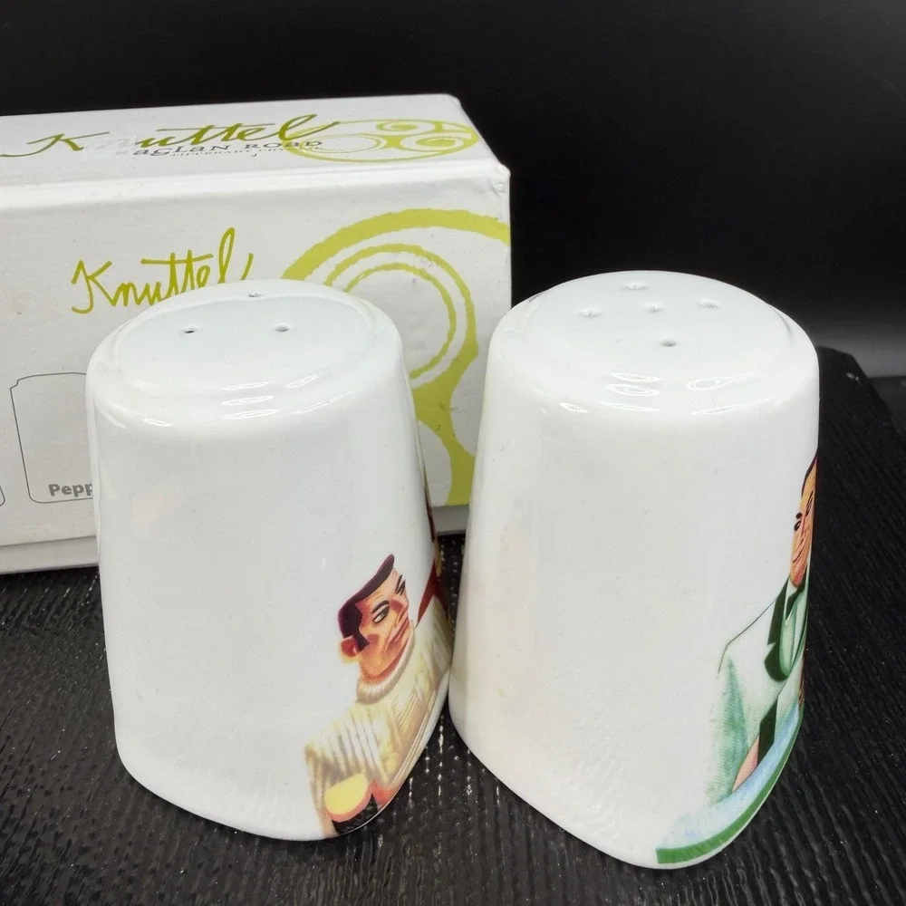 Graham Knuttel Raglan Road Salt‎ and Pepper Set Howya Head Tipperary Crystal